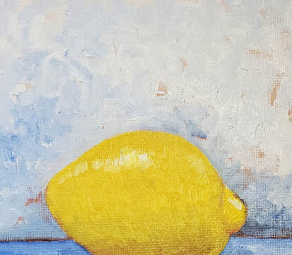 Lemon painting background