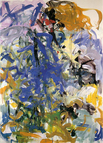 Joan Mitchell blue abstract expressionism painting.