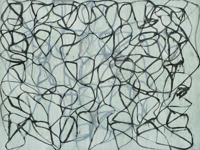 Early abstract painting by Brice Marden.