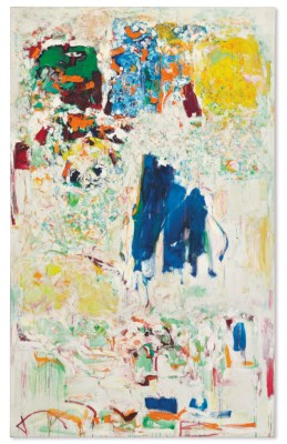 Joan Mitchell, blue abstract expressionism painting. 