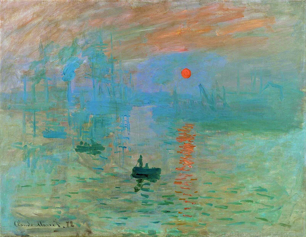 Inpirational painting: Impression Sunrise Painting by Monet