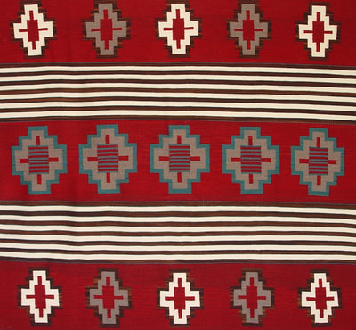 Navajo rug red