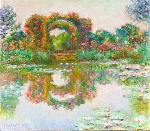 Monet garden painting 