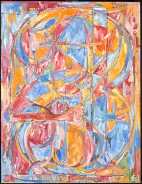 Jasper Johns abstract painting 0-9 1961 Tate Museum, UK