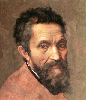 portrait painting of Michelangelo 