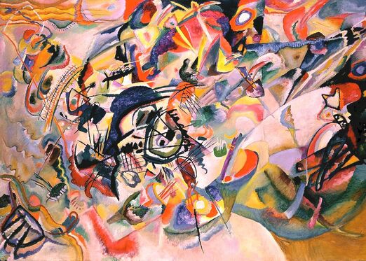 Abstract painting: Vasily Kandinsky, Composition VII, 1913, Tretyakov Gallery, Moscow 